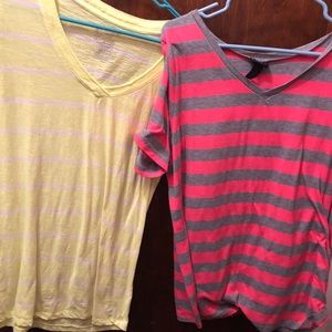 3/$10 5/$25 2 for 1 striped vneck tees